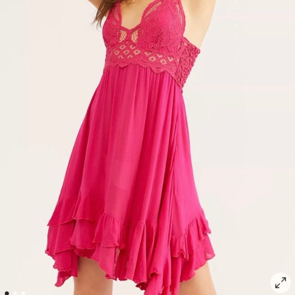 Free People Adella Slip Mini Dress